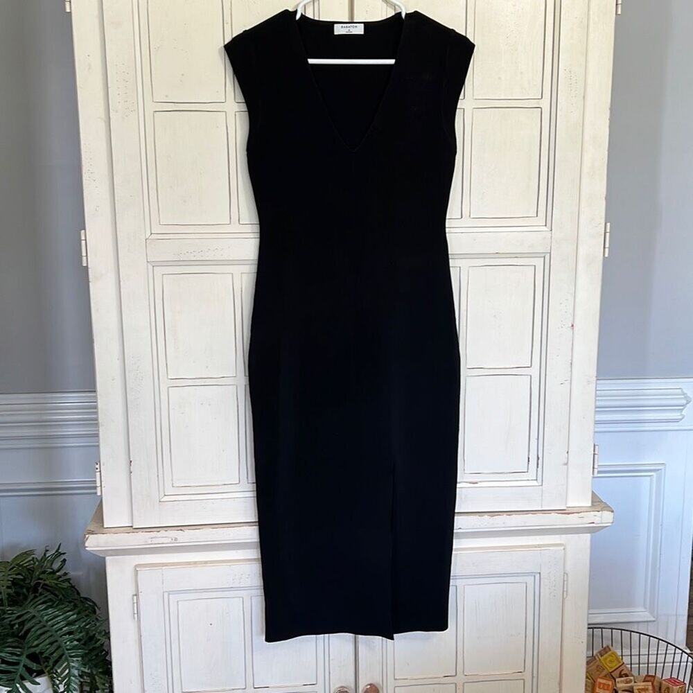 Babaton Black Midi Dress